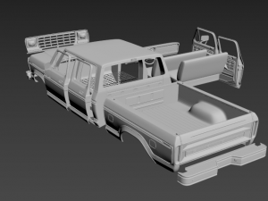 frd f350 1978 dual cab rc body 3D Принт Модель