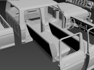 frd f350 1978 dual cab rc body 3D Принт Модель