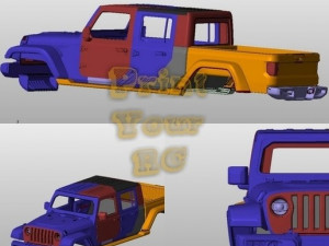 jeep gladiator 2020 rc body 3Dプリントモデル