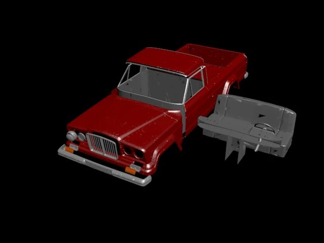 jeep gladiator62 rc body 3D Print Model .c4d .max .obj .3ds .fbx .stl .blend 
