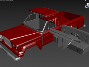 jeep gladiator62 rc body 3D Print Model