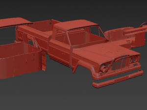 jeep gladiator62 rc body 3D Print Model