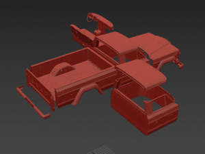 jeep gladiator62 rc body 3D Print Model