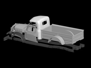 dodge power wagon rc body Modèles 3D en vedette
