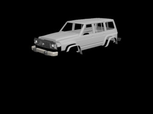 nissan patrol y60 rc body Model do druku 3D