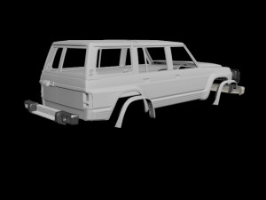 nissan patrol y60 rc body Model do druku 3D