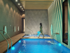 3d interior 001 swimming pool 3D Model