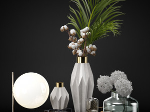 decorative set 002 3D 모델
