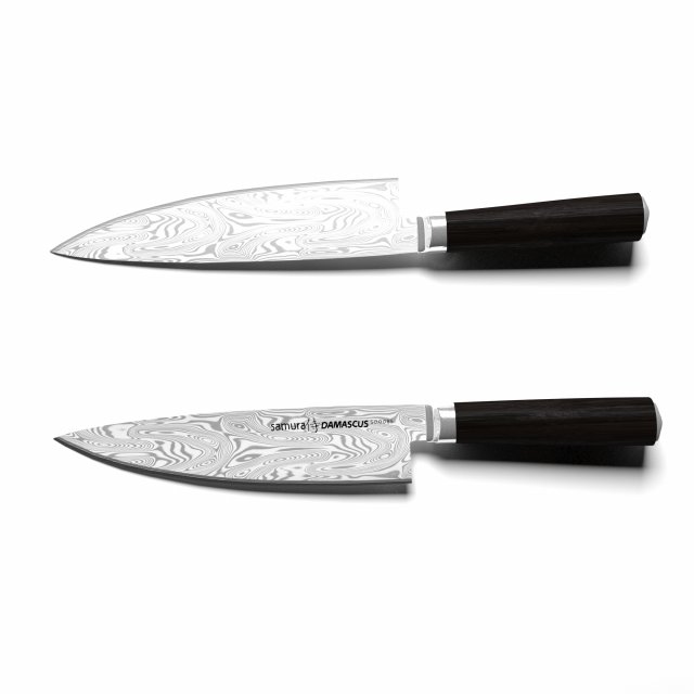 knife samura damascus chef sd-0085 200 mm 3D Model .c4d .max .obj .3ds .fbx .stl .blend 