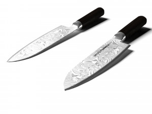 knife samura damascus santoku sd-0094 180 mm 3D Model