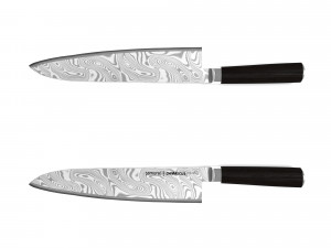 samura damascus knife grand chef 240 mm 3D Model