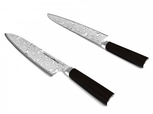 samura damascus knife grand chef 240 mm 3D Model