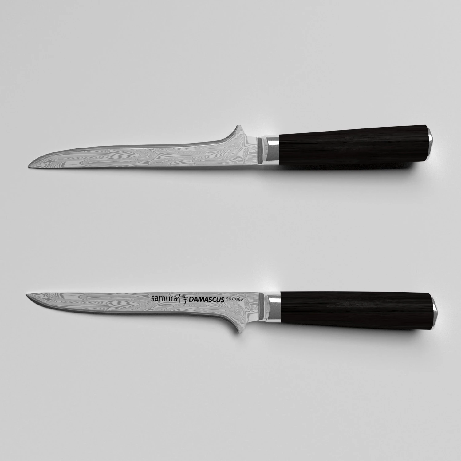 bonding knife samura damascus 165 mm 3D Model .c4d .max .obj .3ds .fbx .stl .blend 