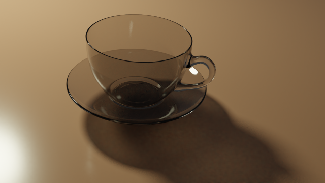 glass tea-coffee cup saucer Model 3D .c4d .max .obj .3ds .fbx .stl .blend 