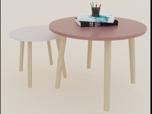 tv cabinet and tables 3D 模型
