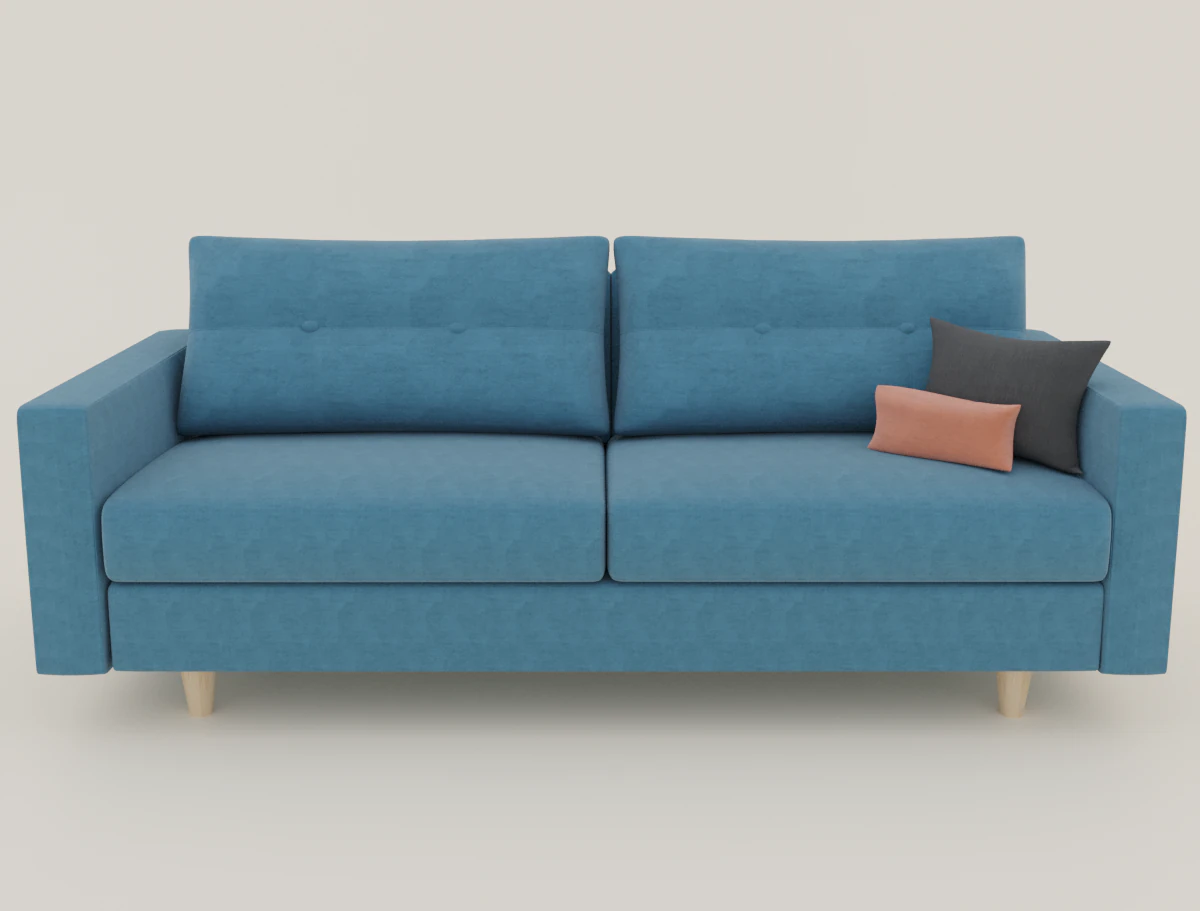 fabric sofa 3D Model .c4d .max .obj .3ds .fbx .stl .blend 