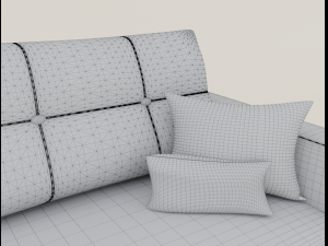 fabric sofa 3Dモデル