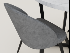 dining table and chairs Model 3D