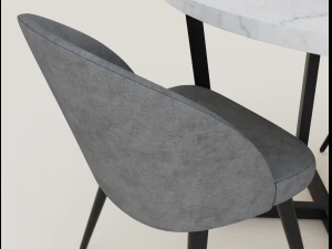 dining table and chairs 3D Model