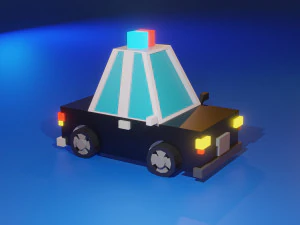 pack de voitures low poly Modèle 3D