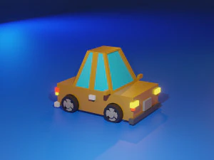 pack de voitures low poly Modèle 3D