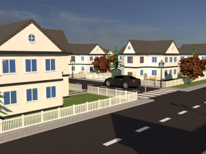 3d neighborhood model 3D 모델