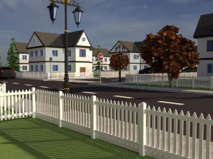 3d neighborhood model 3D Model