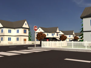3d neighborhood model 3D Model