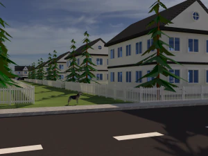 3d neighborhood model 3D Model