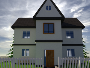 3d villa Modelo 3D