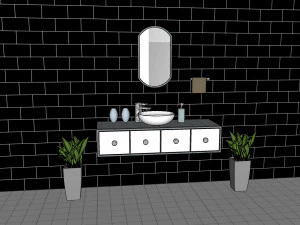 3d bathroom sink 3D Model