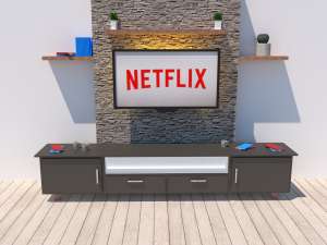 3d tv unit 3D 모델