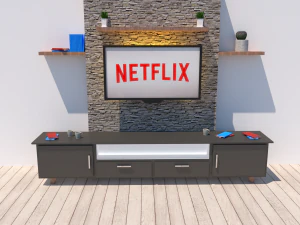 unidade de tv 3d Modelo 3D