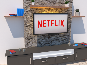3d tv unit 3D 模型
