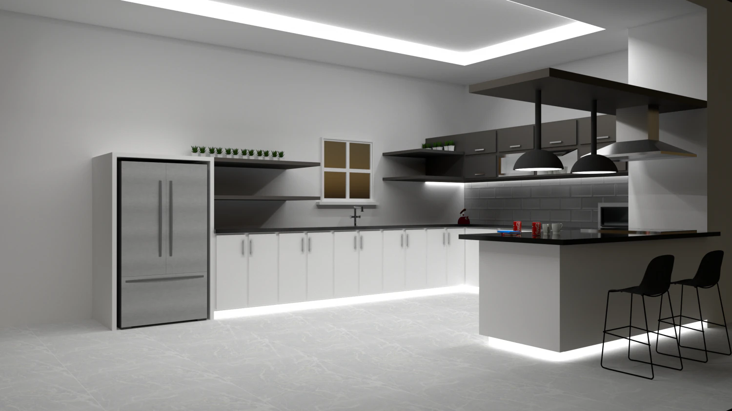 modelo de cozinha 3D Modelo 3D .c4d .max .obj .3ds .fbx .stl .blend 