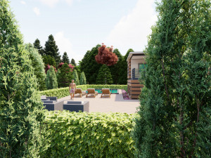 3d family house model Modelo 3D