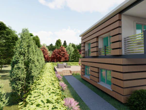 3d family house model 3D Model