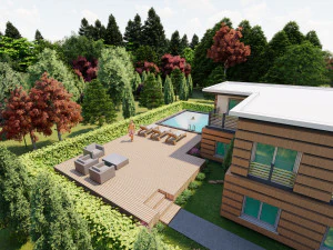 3d family house model 3D Model