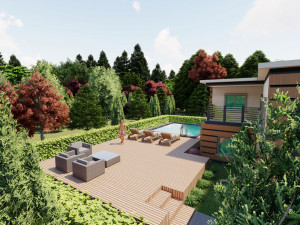 3d family house model Modelo 3D