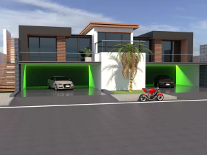 3d modern villa 3D Model