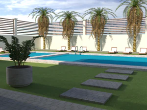3d modern villa 3D Model