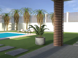 3d modern villa 3D Model
