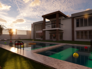 3d modern villa Modelo 3D