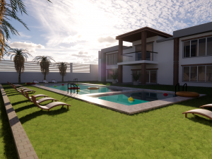 3d modern villa Modelo 3D