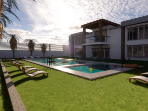 3d modern villa 3D Model