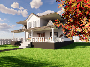 3d villa 2 model 3D 模型