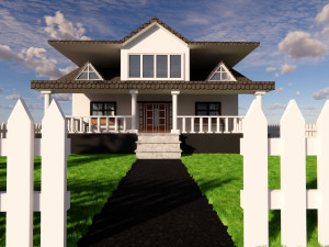 3d villa 2 model 3D 模型