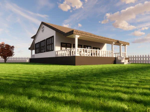 3d villa 2 model 3D Model