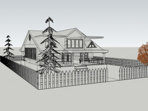 3d villa 2 model 3D 模型