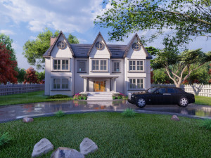 3d villa 4 model 3D 모델